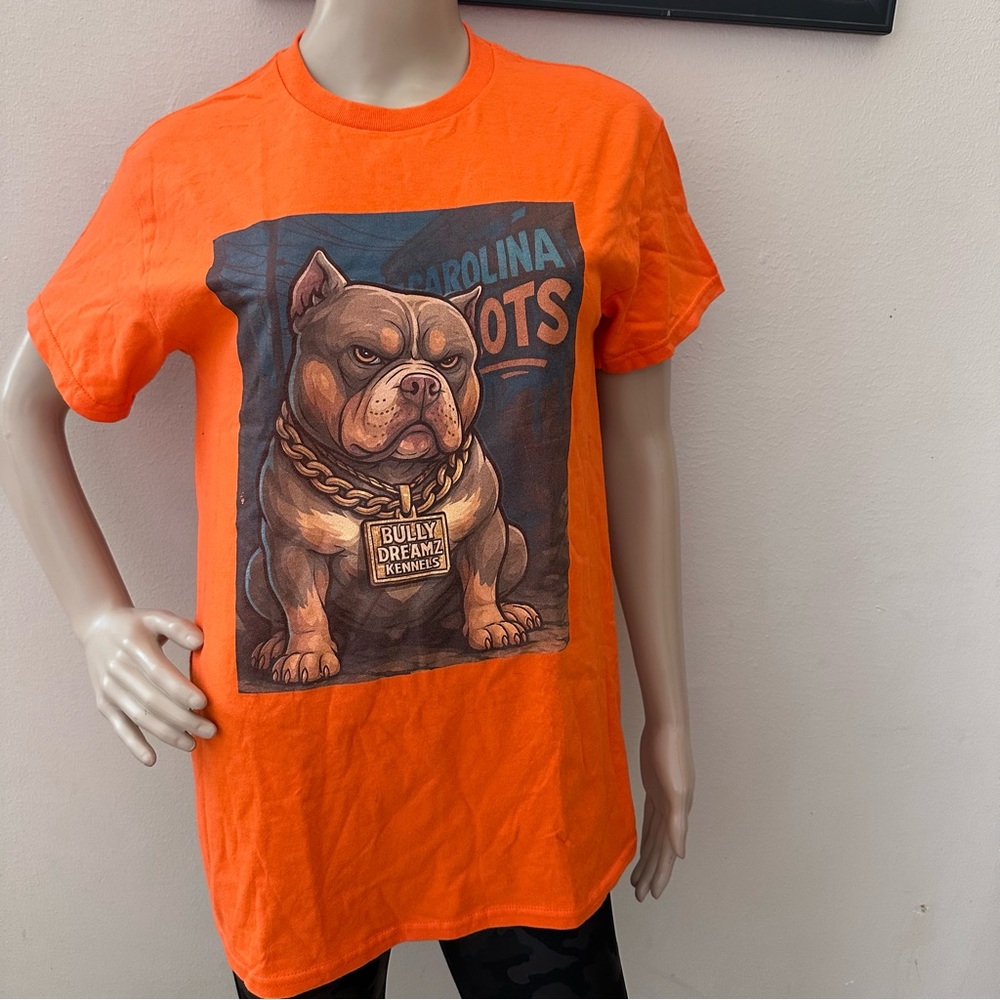 Bold Orange Graphic Tee